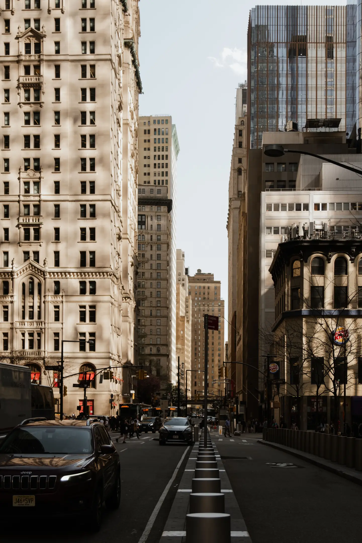 A street scene in Lower Manhattan